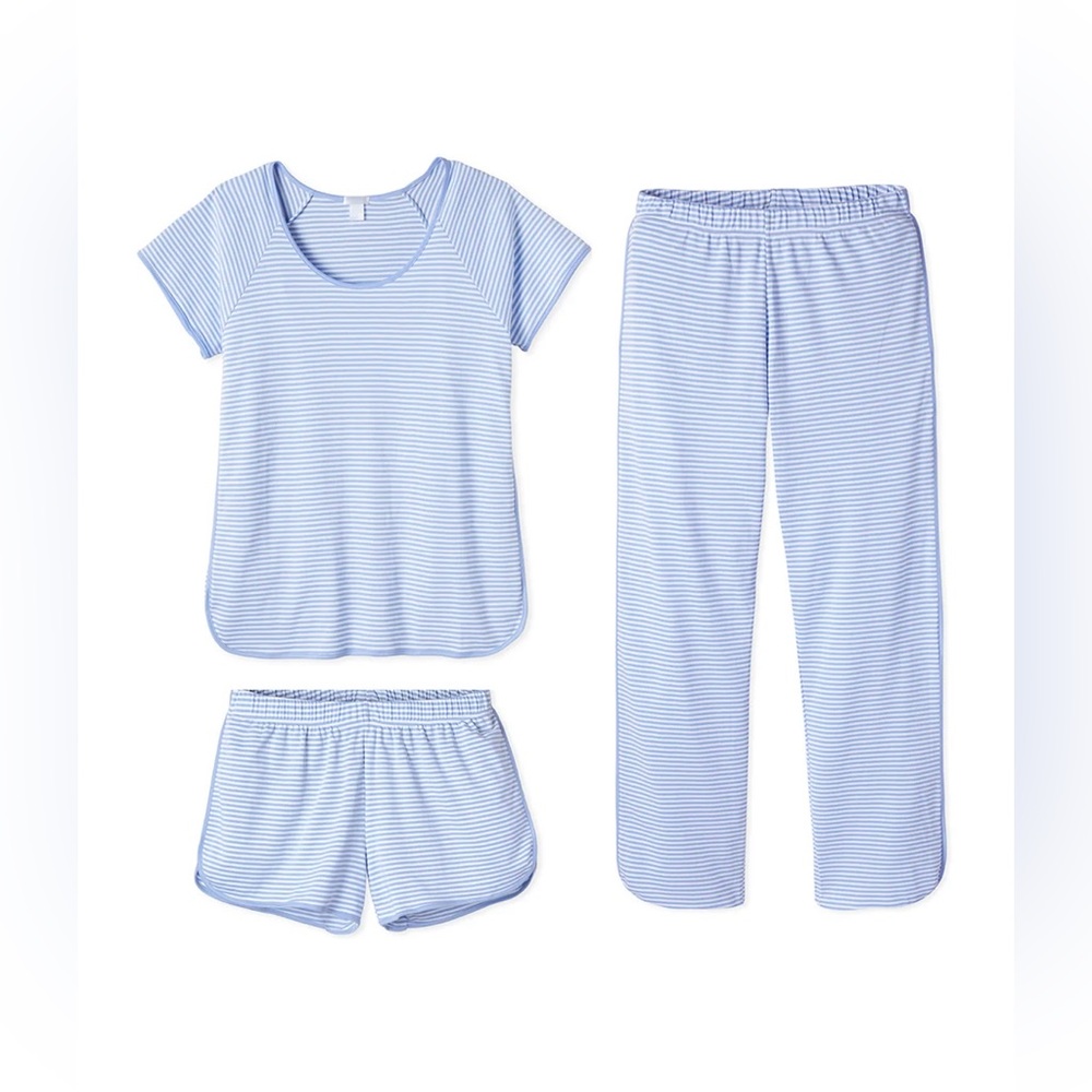 LAKE Pajamas Pima Bundle in Hydrangea